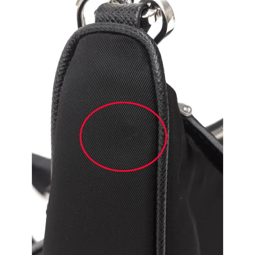 Prada ReEdition 2005 Saffiano Leather Chain Shoulder Bag Black - Picture 5 of 9